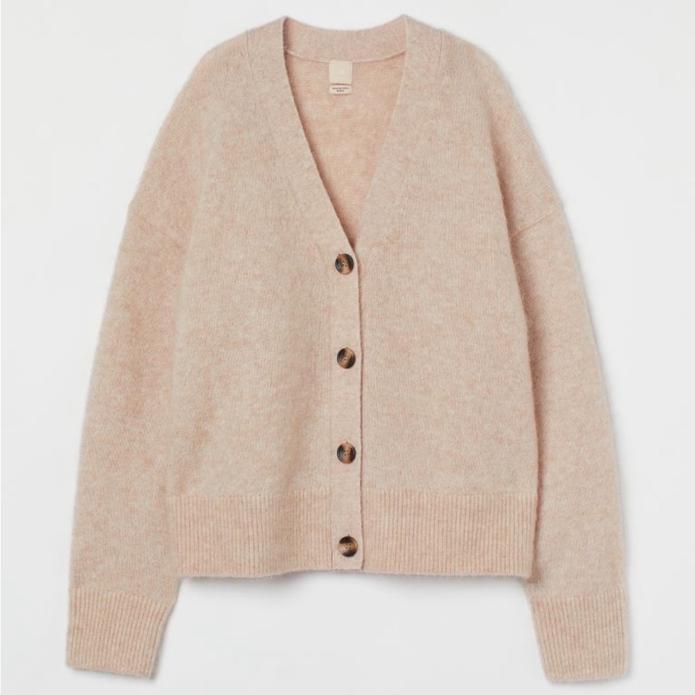 H&M mohair wool blend cardigan size XS NWOT
